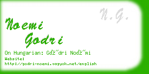 noemi godri business card